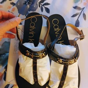 Calvin Klein Women's Brown Sandals